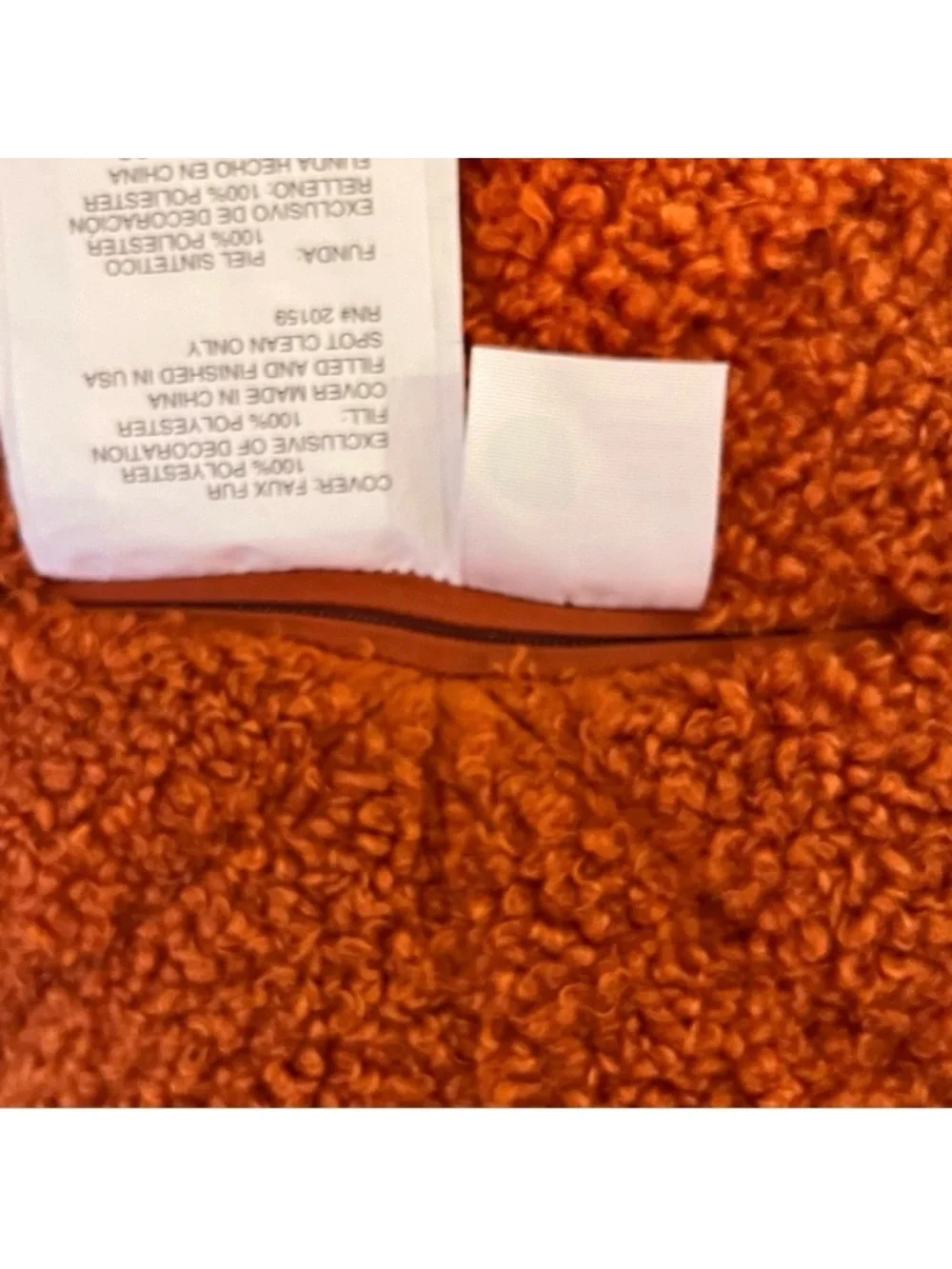 🆕- Plush Fleece Fabric Pumpkin Pillow Size: 41.5